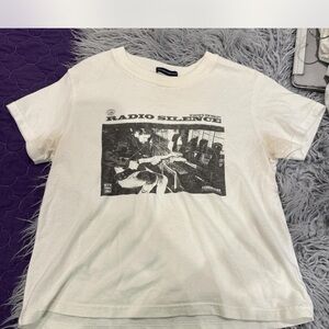 Graphic Tee with Radio Silence Print